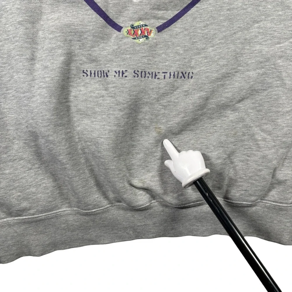 VTG Nike Baltimore Ravens AFC Champions Sweatshirt XXL Gray‎ NFL SuperBowl